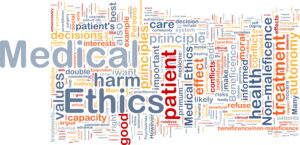 Word cloud for ethics